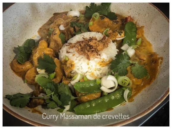 Curry Massaman de crevette près de Fréjus
